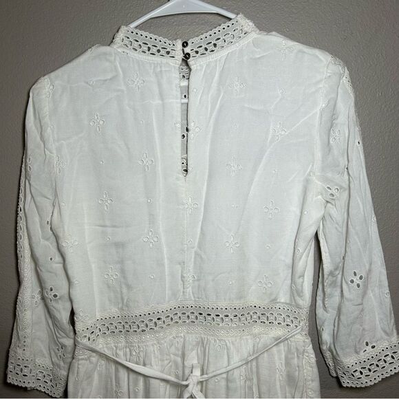 Abercrombie & Fitch crochet lace embroidered boho dress women’s size small - Picture 6 of 14
